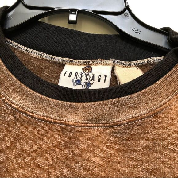 VINTAGE FORECAST SWEATSHIRT SIZE 2X BROWN GRAPHIC LIGHTHOUSE PULL OVER - Picture 7 of 7